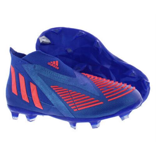 Adidas Predator Edge+ FG GS Boys Shoes Size 11 Color: Blue/orange - Blue/Orange, Main: Blue