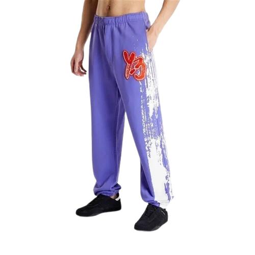 Adidas Y-3 Logo Yohji Yomamoto Gfx Sweatpants Purple Splash Mens Size Small