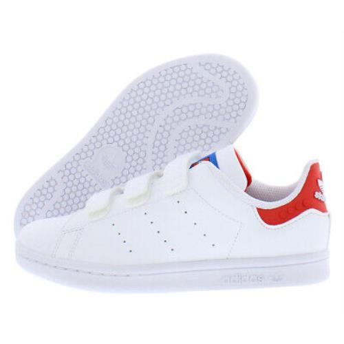 Adidas Stan Smith Cf Boys Shoes Size 12.5 Color: White/red