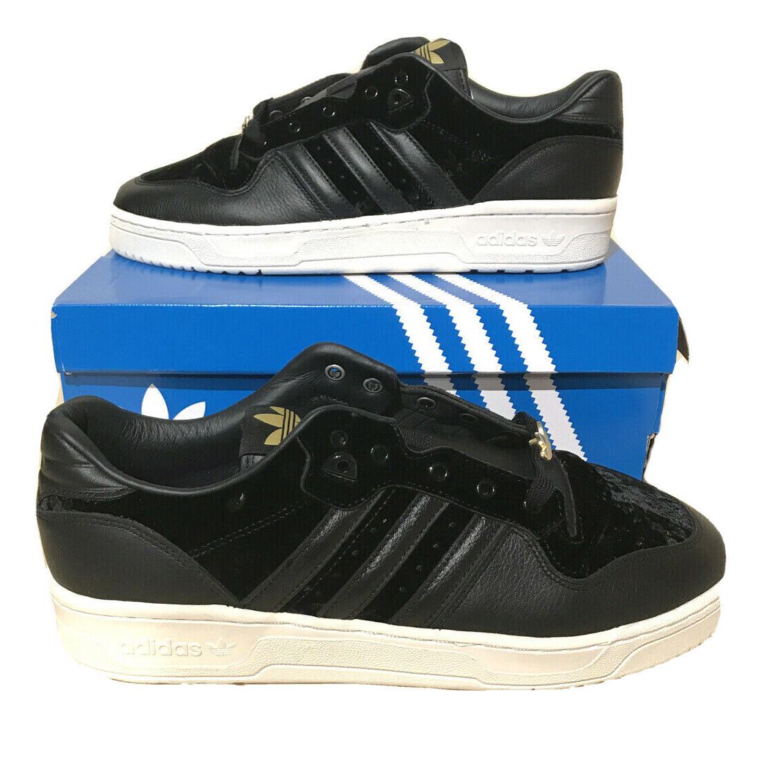 Adidas Rivalry Mens Size 10.5 Sneakers Black Gold Hip Hop All Star