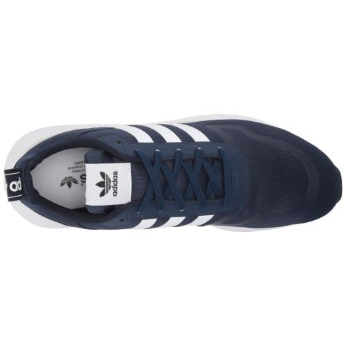 Adidas Originals Mens Smooth Runner Fashion Sneaker Navy White Grey 11.5 - Navy