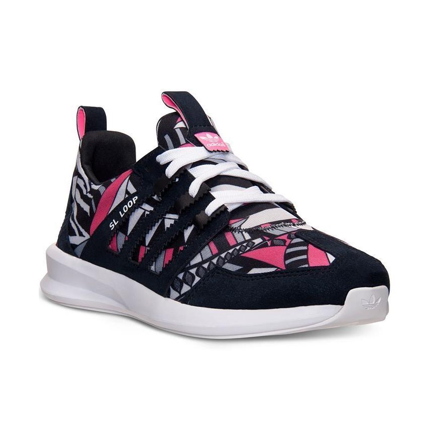 Adidas SL Loop Runner Women Size 11.0 Black White Pink Running