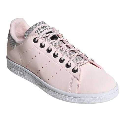 Adidas Womens Size 9 Pink Stan Smith Low Top Sneakers N1774 - Pink