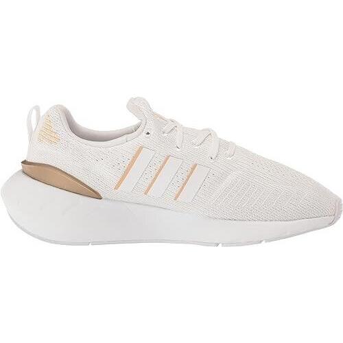 Adidas Women`s Swift Run 22 Sneaker Shoes White Copper Size 8.5 - Multicolor