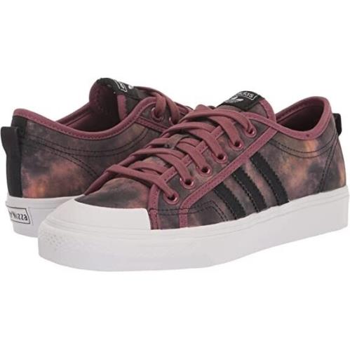 Adidas Originals Men`s Nizza Sneaker Quiet Crimson/black/white Size: 10 M US - Quiet Crimson/Black/White