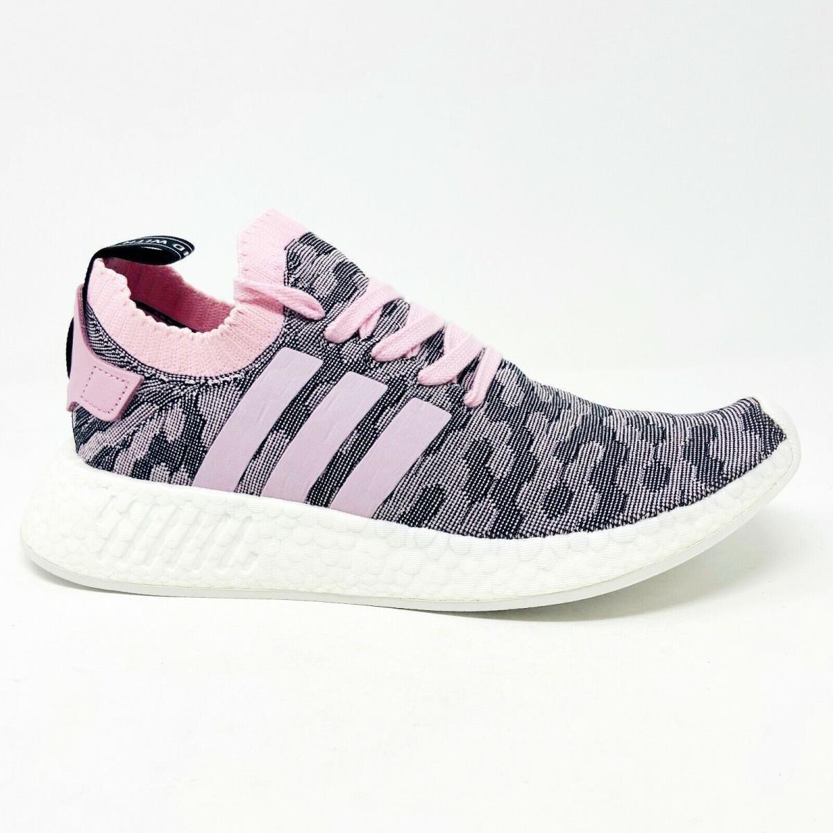 Adidas Nmd R2 PK Primeknit Wonder Pink Black Womens Size 9.5 Sneakers BY9521 SporTipTop