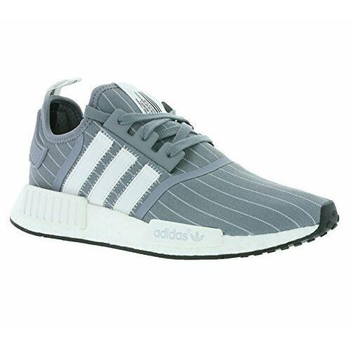 Originals Men`s Nmd R1 Bedwin Grey Pinstripe/white Sz 8 BB3123 Fashion by Adidas