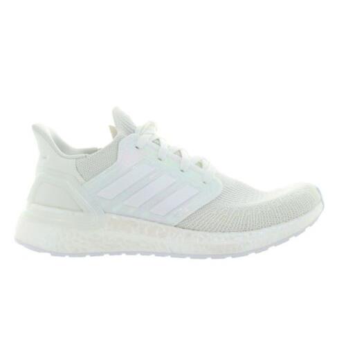 Adidas Men`s Ultraboost 20 Running Sneakers - White/iridescent - Size US 10