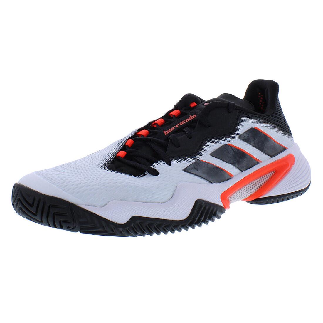 Adidas Barricade Mens Shoes Size 15 Color: Cloud White/core Black/solar Red