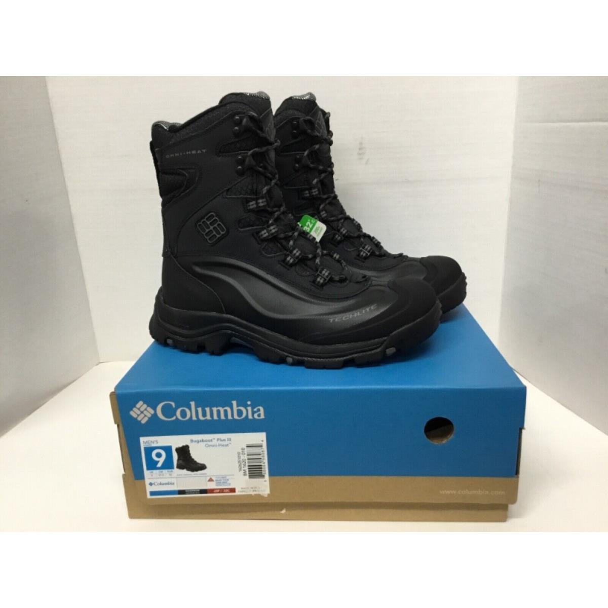 Columbia Bugaboot Plus Iii Omni Heat Men Boot BM 1620-010 Black Vintage/classic