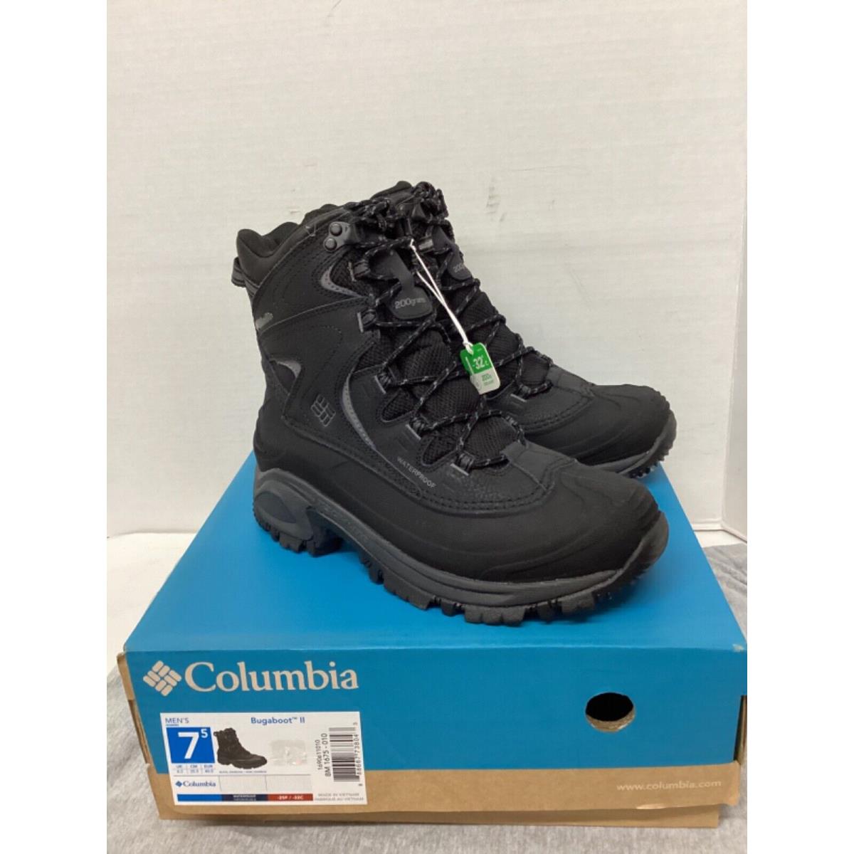 Columbia Bugaboot II Mens Waterproof/insulated Boot BM1675-010 Black