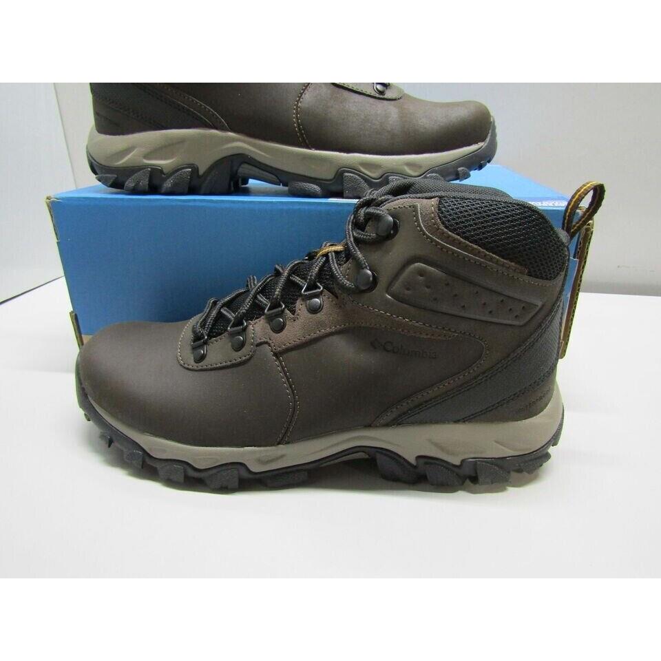 Columbia Newton Ridge Plus II Waterproof Leather Hiking Boots Brown Men`s US 10W