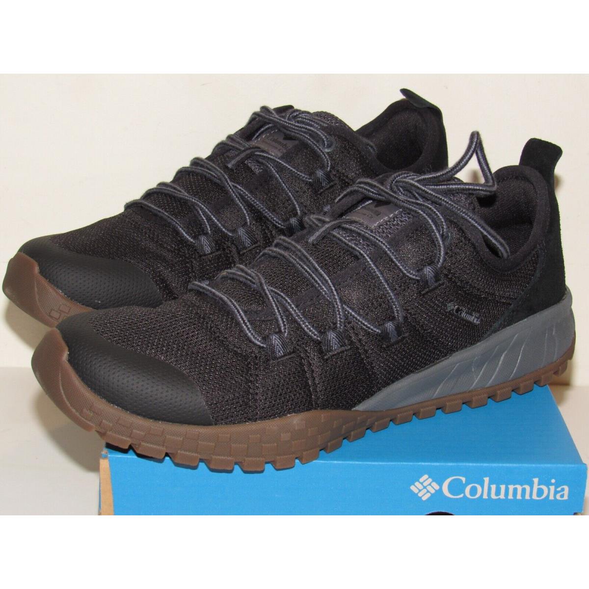 Columbia Fairbanks Low Mens Sz 9.5 Black Graphite Sneakers