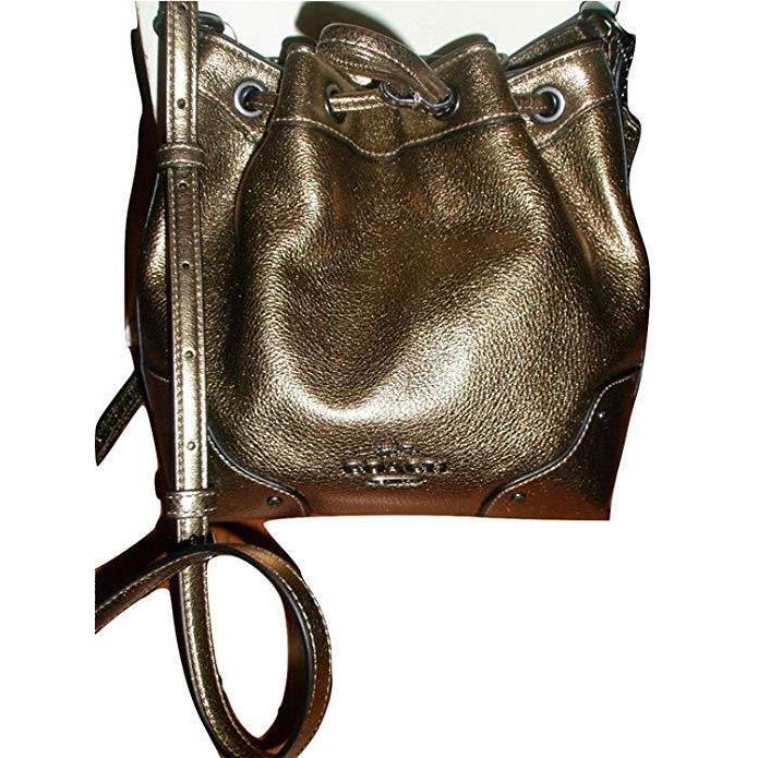 Coach F35363 Baby Mickie Drawstring Shoulder Bag IN Grain Leather
