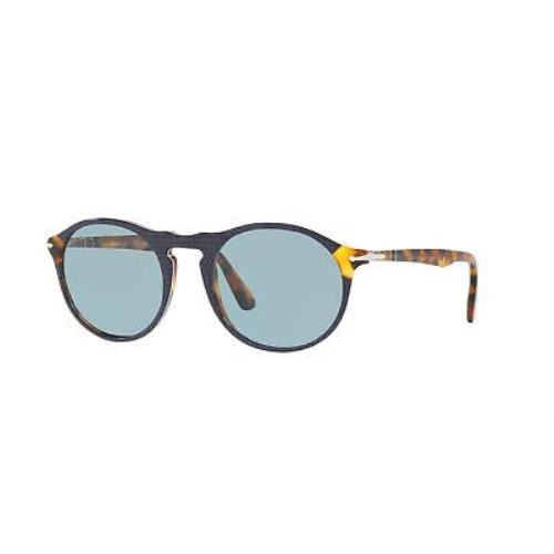 Persol PO3204SM 10903R P.galles Blue Blue 51 mm Men`s Sunglasses