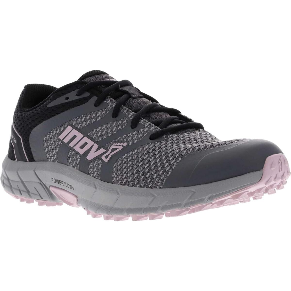 Inov 8 Parkclaw 260 Knit Womens Trainers Grey/black/pink Size 8.5 - Pink