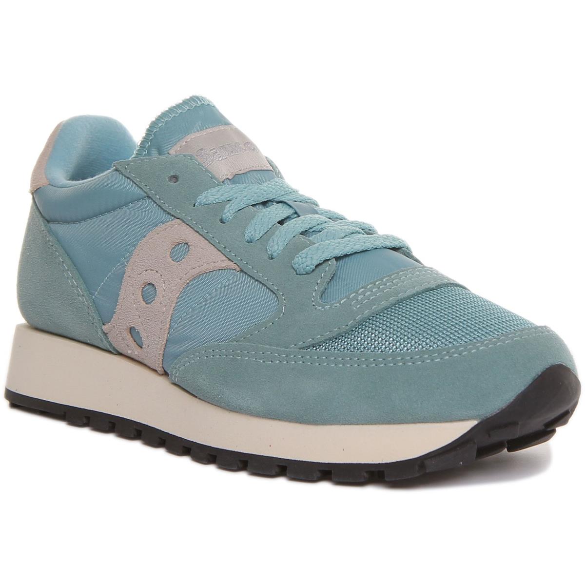 Saucony Jazz Womens Lace up Low Sneakers In Light Blue Size US 5 - 11 LIGHT BLUE