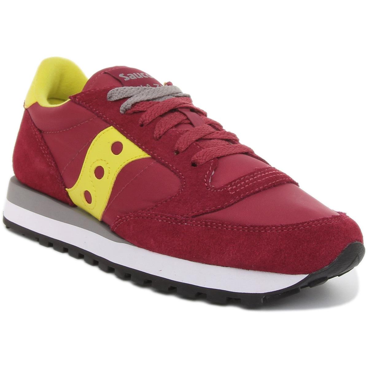 Saucony Jazz Womens Lace Up Retro Low Sneakers In Wine Size US 5 - 11 WINE
