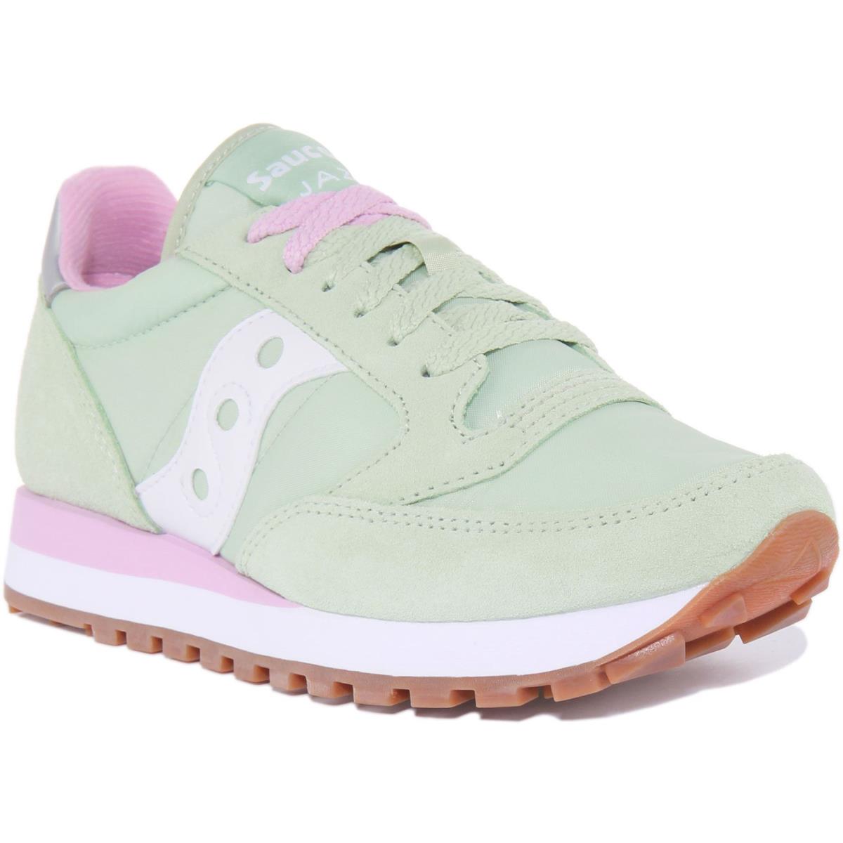 Saucony Jazz Womens Lace Up 80s Retro Sneakers In Mint Size US 5 - 11 MINT