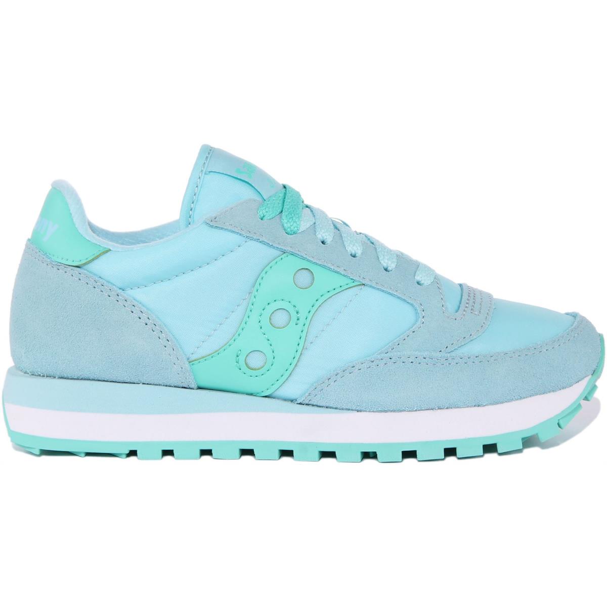 Saucony Jazz Womens Lace Up 80s Retro Sneakers In Mint Size US 5 - 11