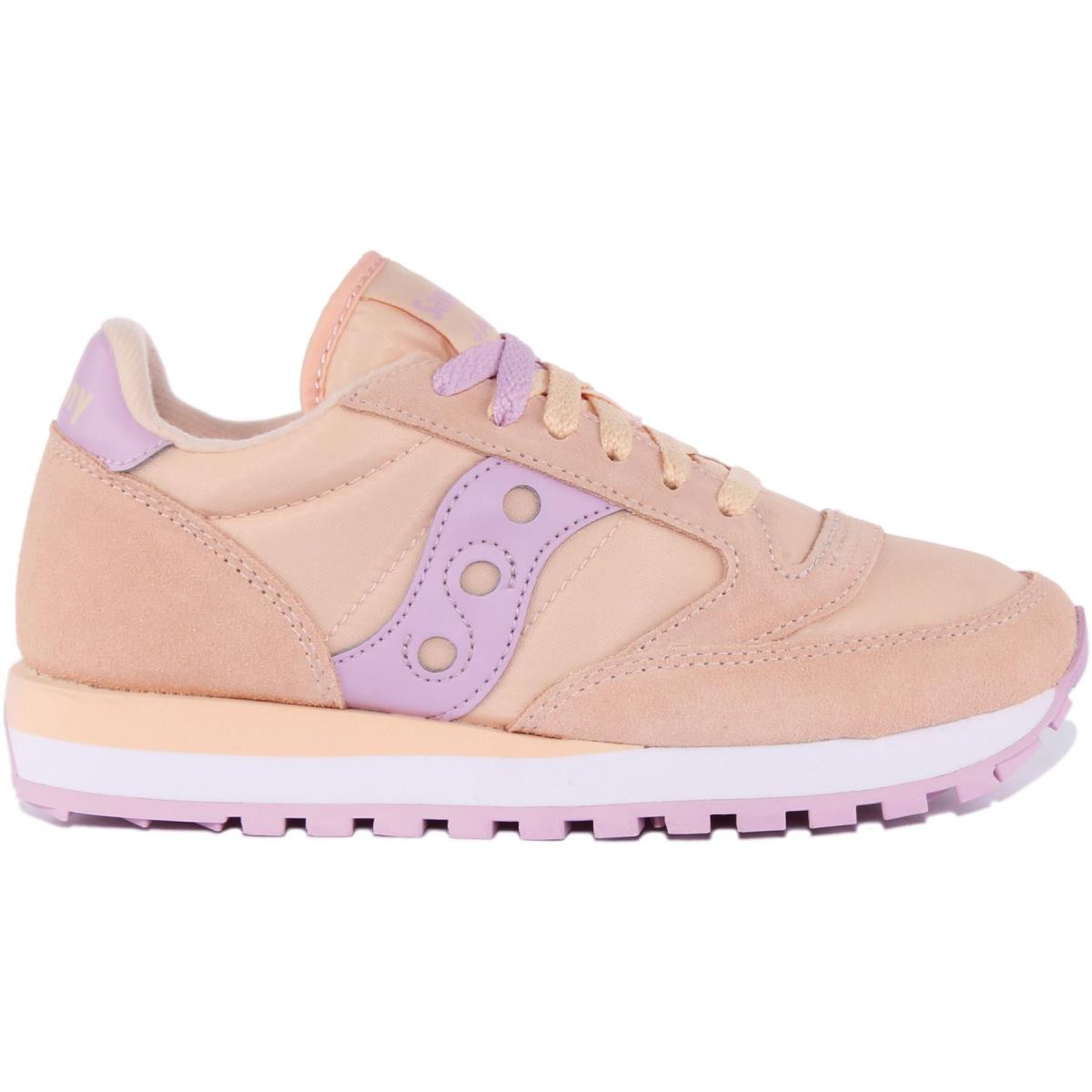 Saucony Jazz Womens Lace Up 80s Retro Sneaker In Apricot Size US 5 - 11