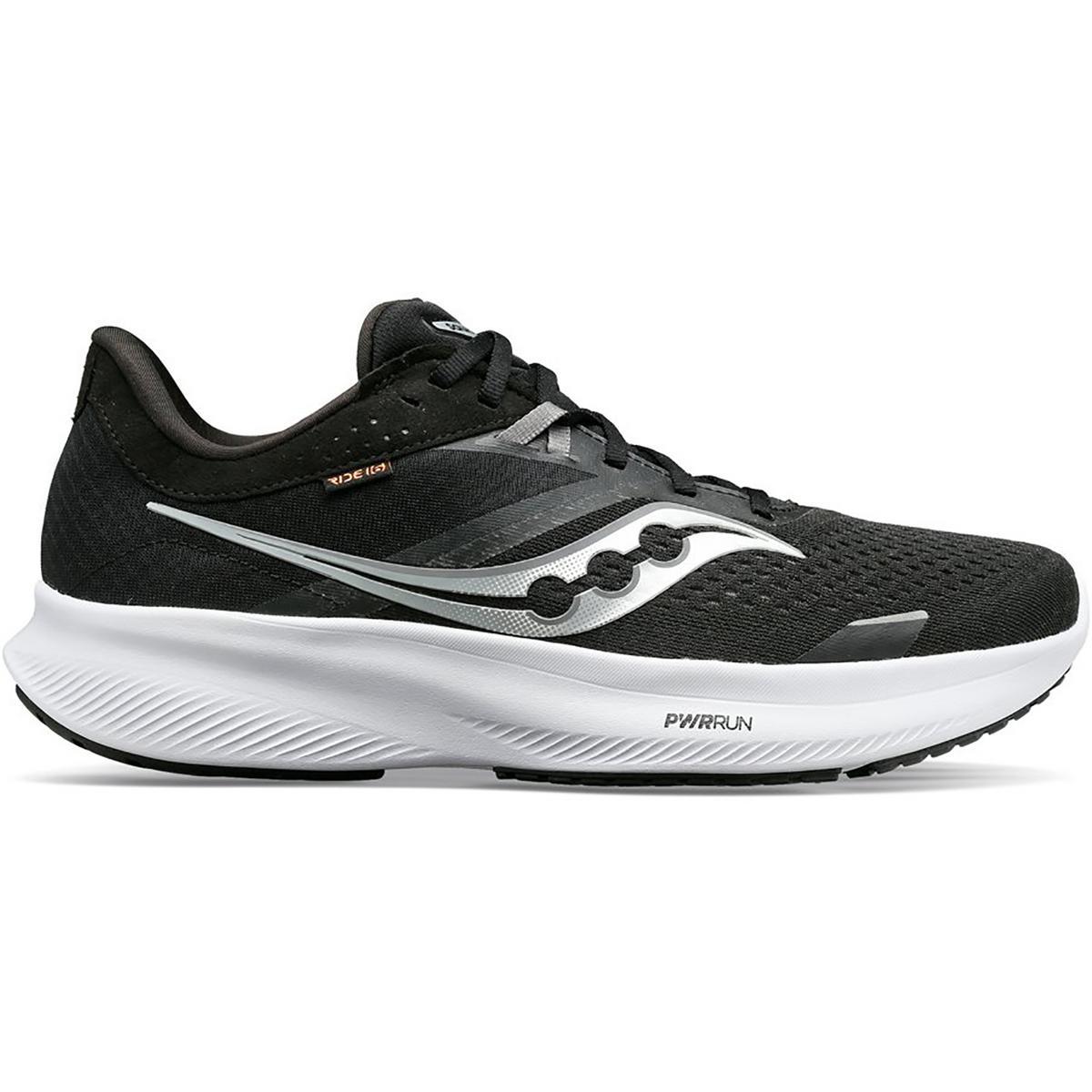 Saucony Mens Ride 16 Fitness Workout Running Training Shoes Sneakers Bhfo 2879 Black/White