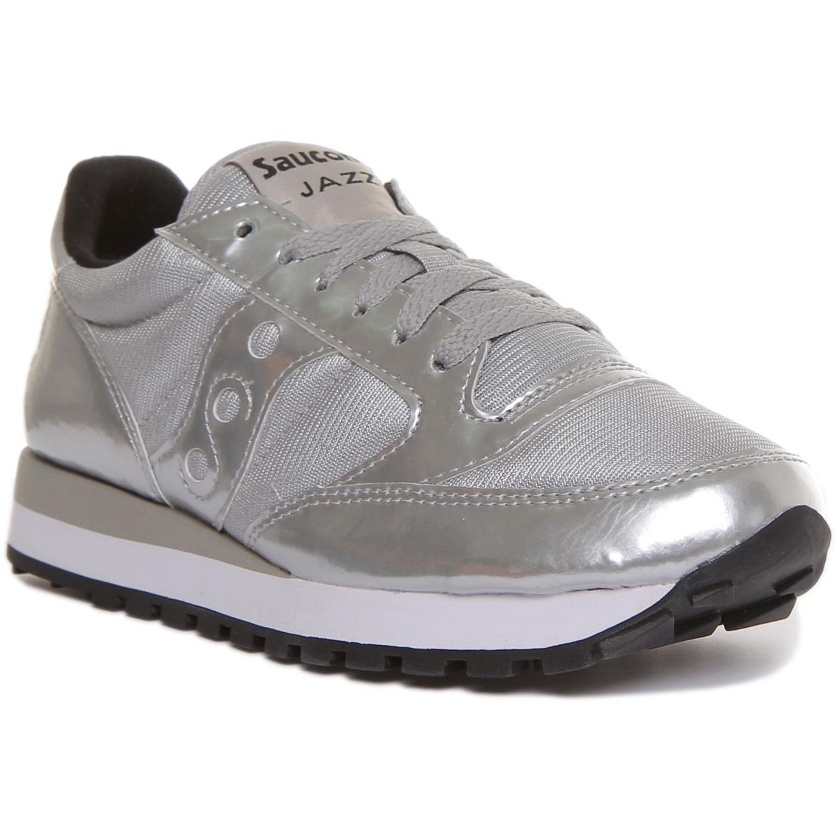 Saucony Jazz Womens Lace up Low Cut Sneakers In Silver Size US 5 - 11 SILVER
