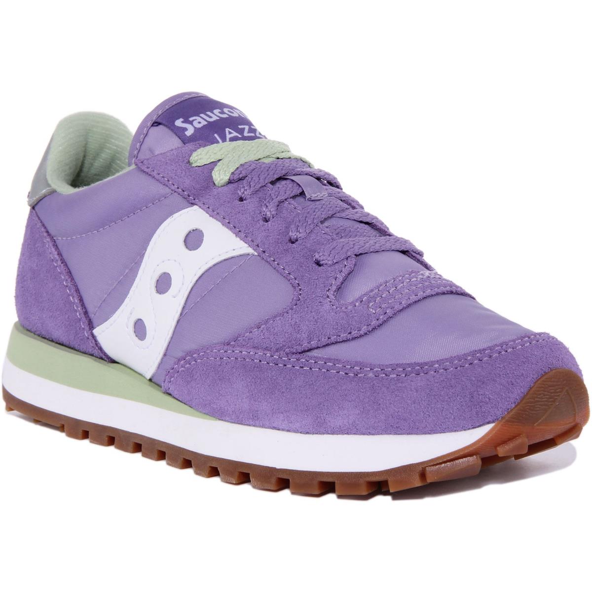 Saucony Jazz Womens Lace Up 80s Retro Sneakers In Purple Size US 5 - 11