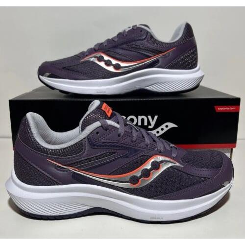 Saucony Cohesion 17 Womens Size 8 Running Athletic Sneakers Purple Casual