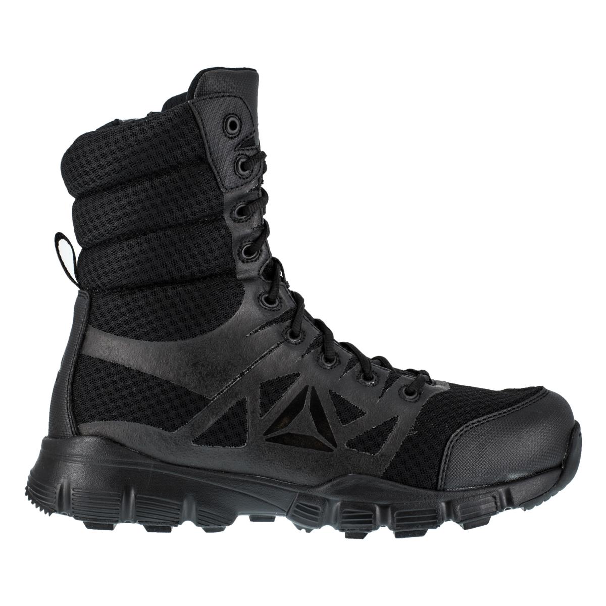 Reebok Mens Black Mesh Work Boots Dauntless Zip Hiker 8 M