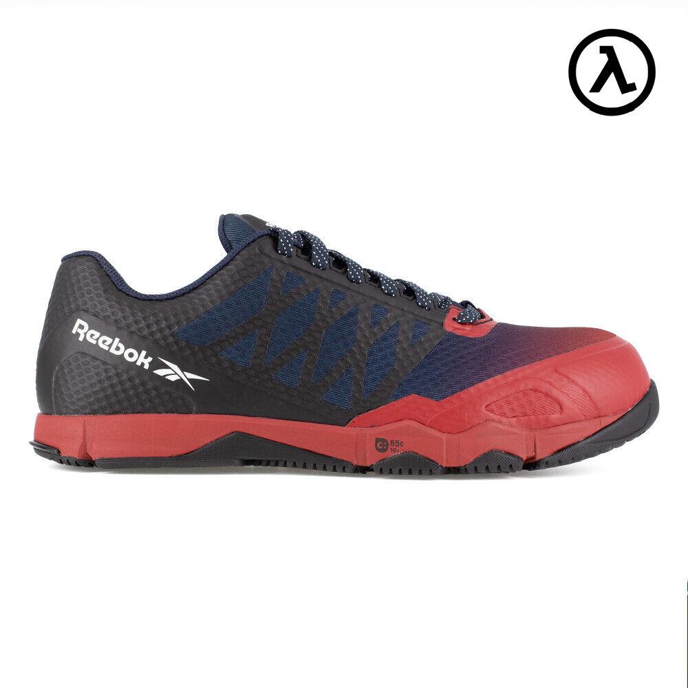 Reebok Speed TR Work Men`s Athletic Shoe Red/navy/black Boots RB4452 - All Sizes - Red, Navy, and Black