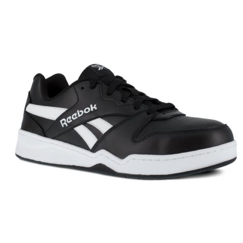 Reebok Men`s Low Cut Black/white Work Sneakers RB4162
