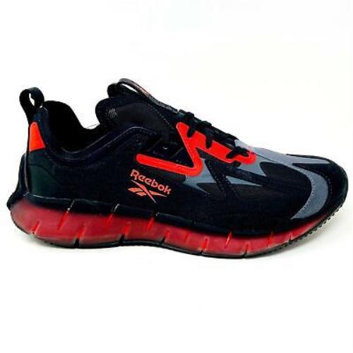 Reebok Zig Kinetica Concept Type 2 Black Red Mens Running Sneakers FW5734 - Black