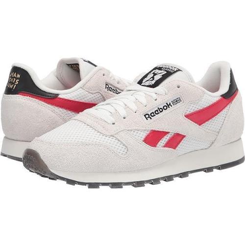 Reebok Unisex Classic Leather Sneakers Human Right GY0705 Grey/red/gold Metallic