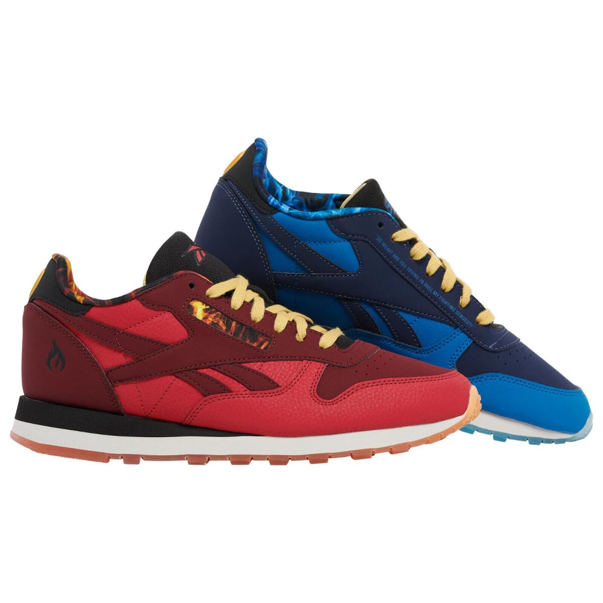 Reebok Street Fighting x Classic Leather `gil` GY0075 - Persian Blue/Crimson/Black