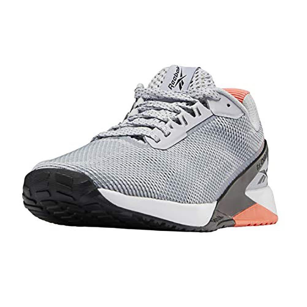 Reebok Womens Nano X1 Cross Trainer Sneakers Cold Grey/black/orange Flare S42568