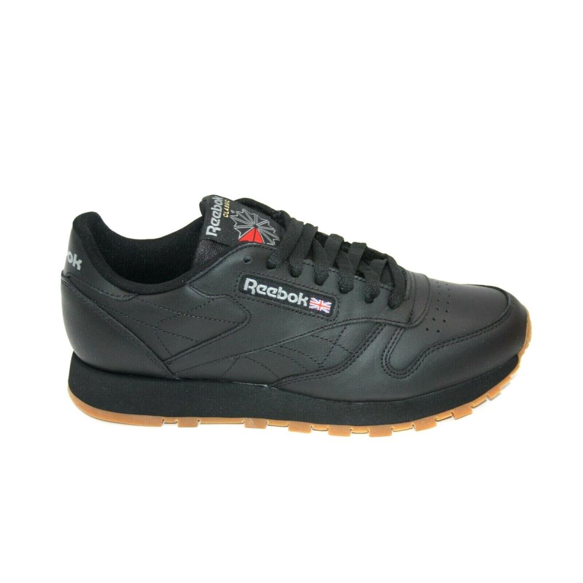 Men`s Reebok Classic Leather 49798 Black/gum Lifestyle Sneaker
