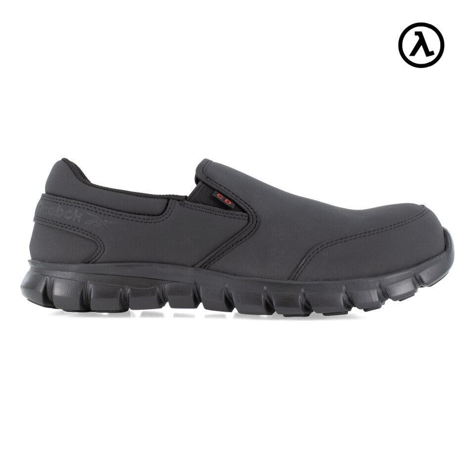 Reebok Sublite Cushion Work Women`s Athletic Slip-on Black Boots RB004 6