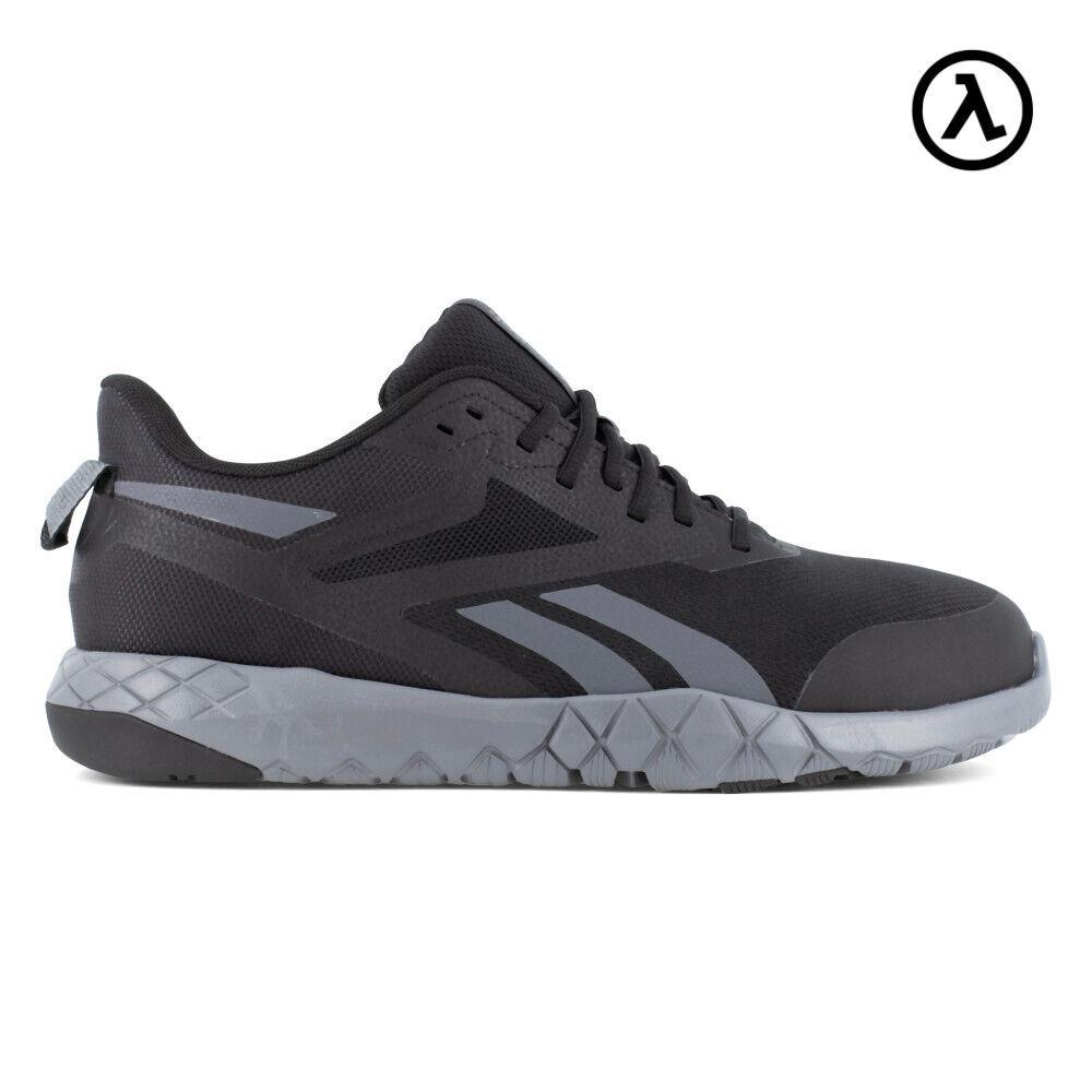 Reebok Flexagon Force XL Work Men`s Athletic Shoe Black/gray Boots RB5440 - Black and Gray