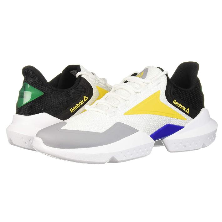 Reebok Men`s Split Fuel Sneaker White/black/toxic Yellow 11.5 M US - White/Black/Toxic Yellow