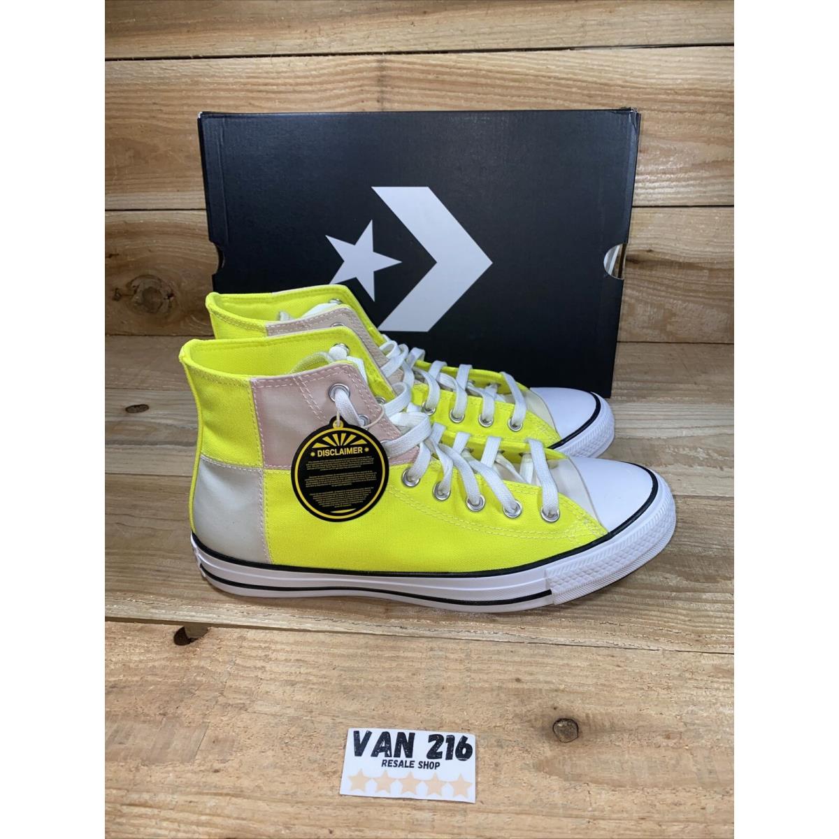 SZ 12 Converse Chuck Taylor All star Hi Lemon Yellow Color Changing UV Light SporTipTop