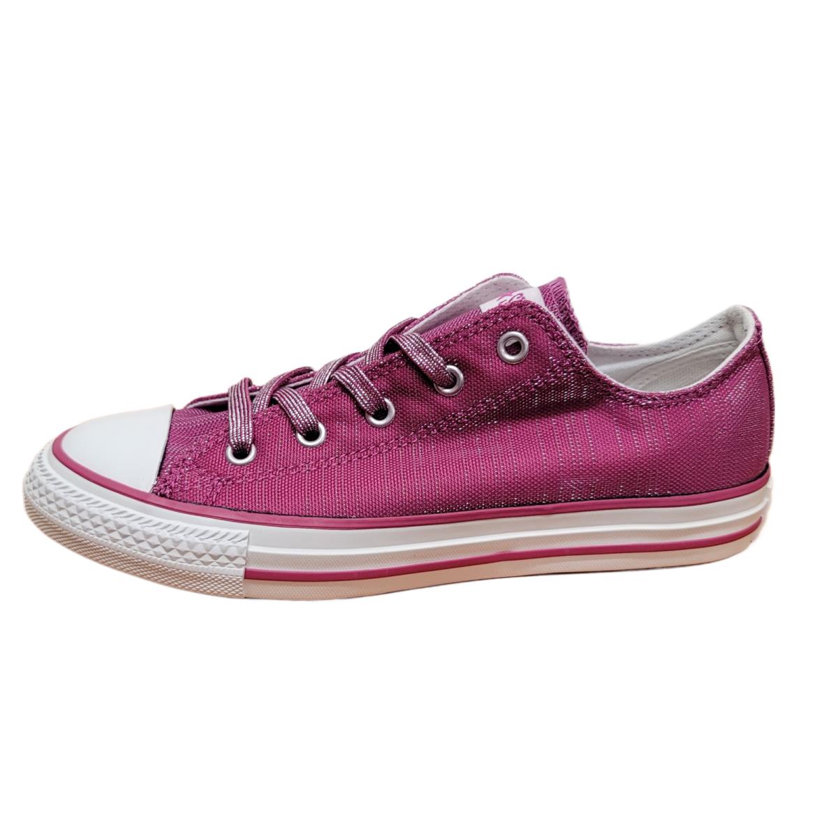 Converse Preschool Chuck Taylor All Star Sparkle Ox Fuchsia / White 614171F