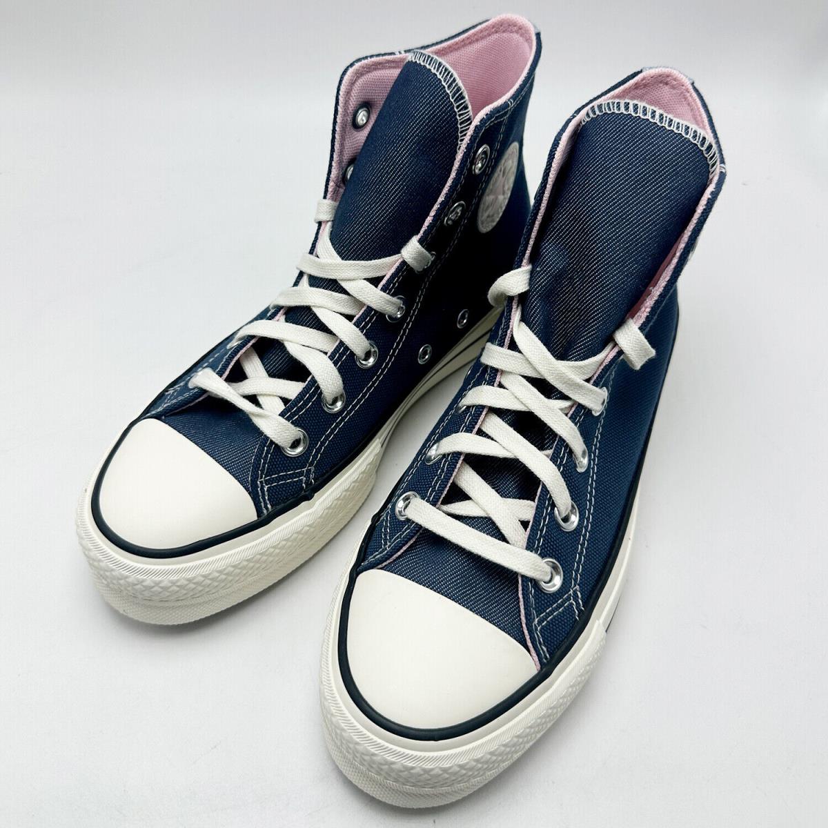 Women Converse Chuck Taylor All Star Lift Platform Denim Hightop A03821C