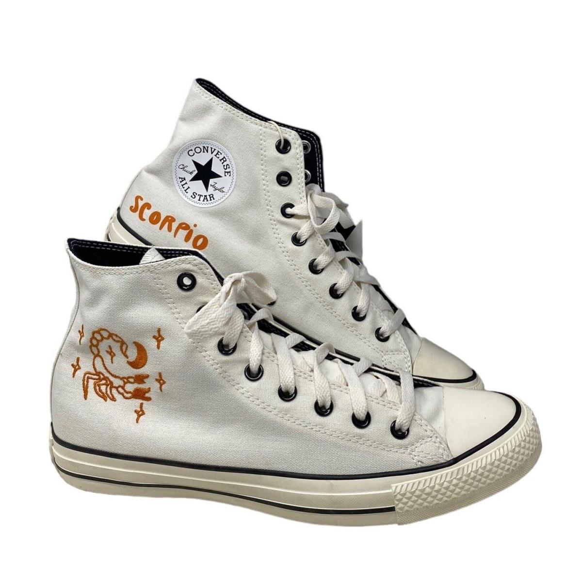 Converse Chuck Taylor High White Scorpio Canvas Men Sneaker Custom 172516C-WHITE
