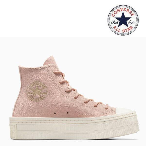 Converse Chuck Taylor All Star Modern Lift Platform Suede A04663C Woman Pink