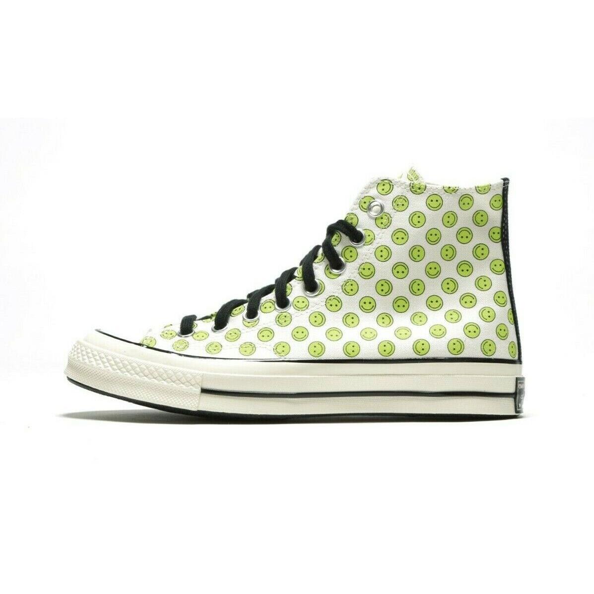 Converse Men`s Chuck 70 Hi 167637C Happy Camper Print Egret/lemongrass/black