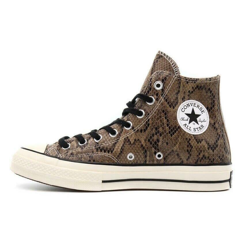 Converse Chuck 70 HI Brown Reptile Egret Black Casual Sneaker 170103C