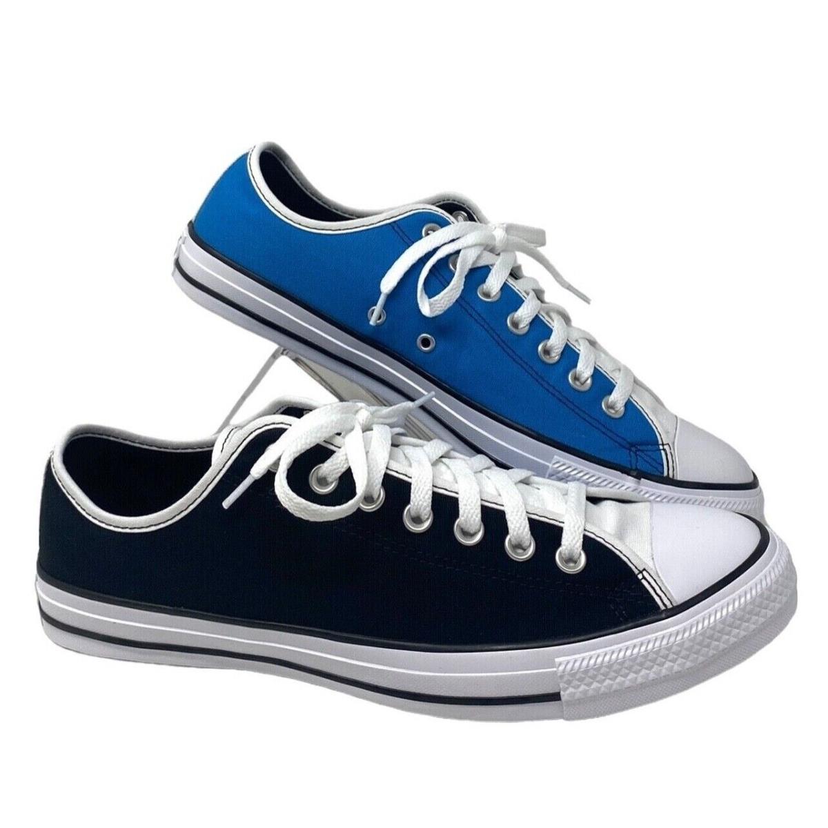 Converse Ctas Low Skate Shoes Black Blue Canvas Men Sneaker Custom 168958C-WBBW
