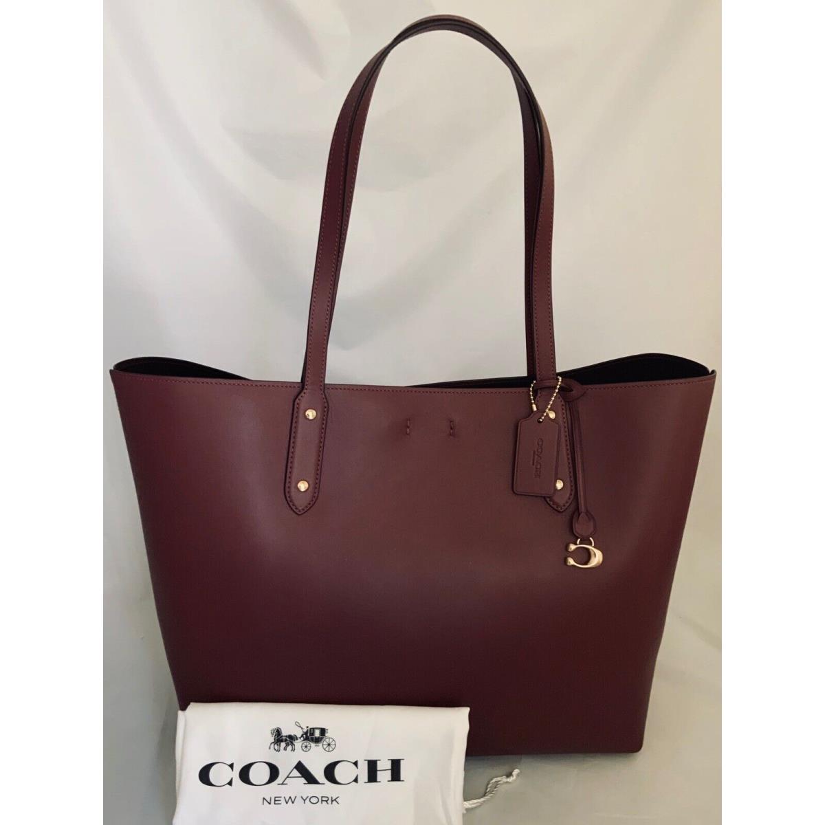 Coach 76730 Refined Calf Leather Large Central Tote 39 Bag Gd/vintage Mauve