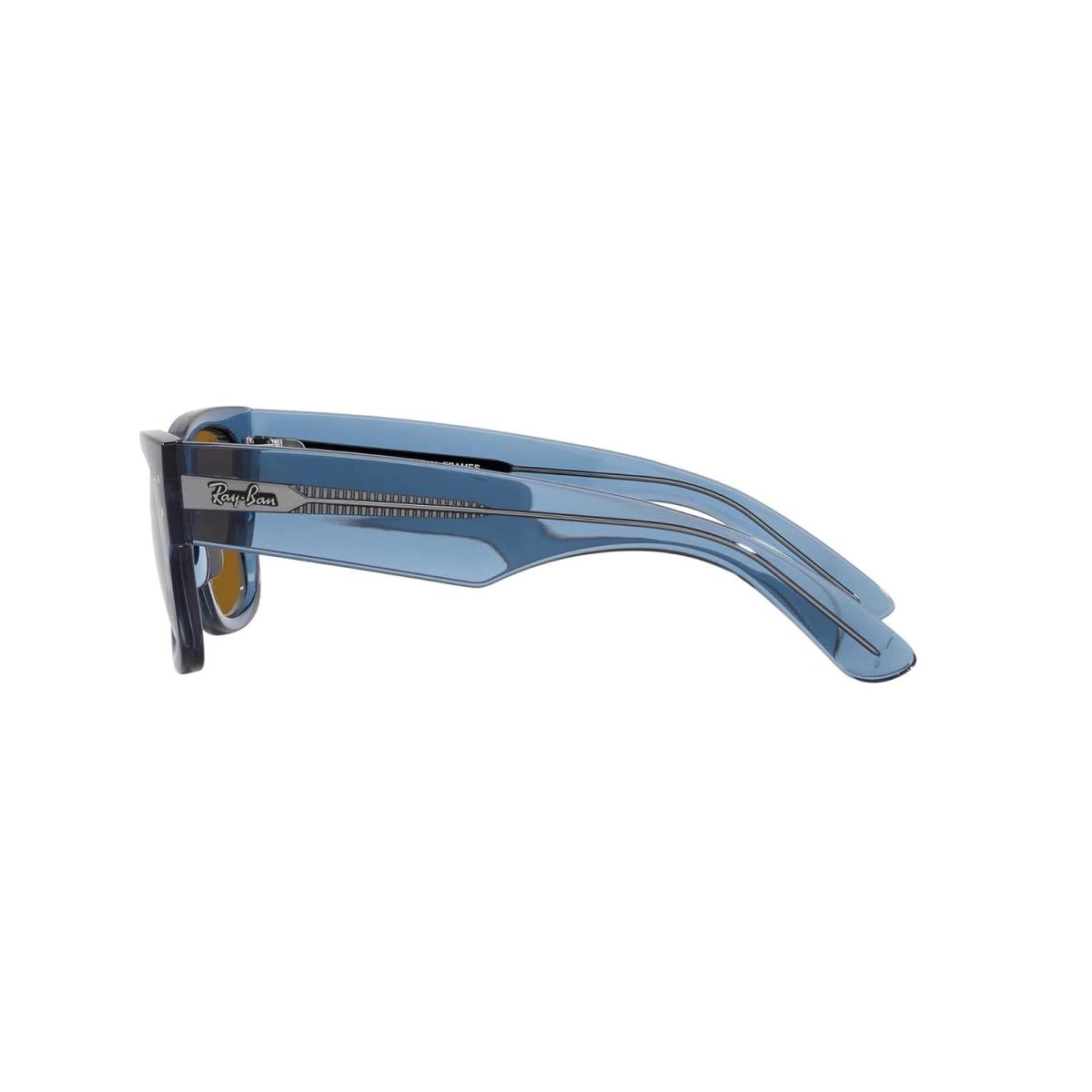 Unisex Sunglasses Ray-ban 0RB0840S Mega Wayfarer - Transparent Blue/Brown, Frame: Multicolor